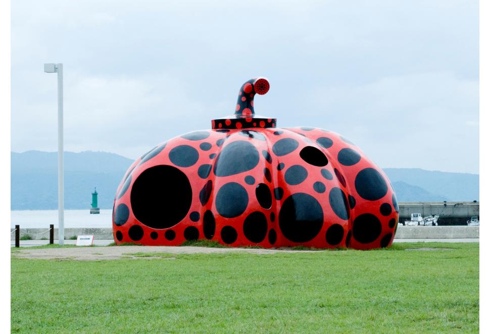草間彌生 Yayoi Kusama 赤かぼちゃ オブジェ 直島限定 草間彌生《南瓜