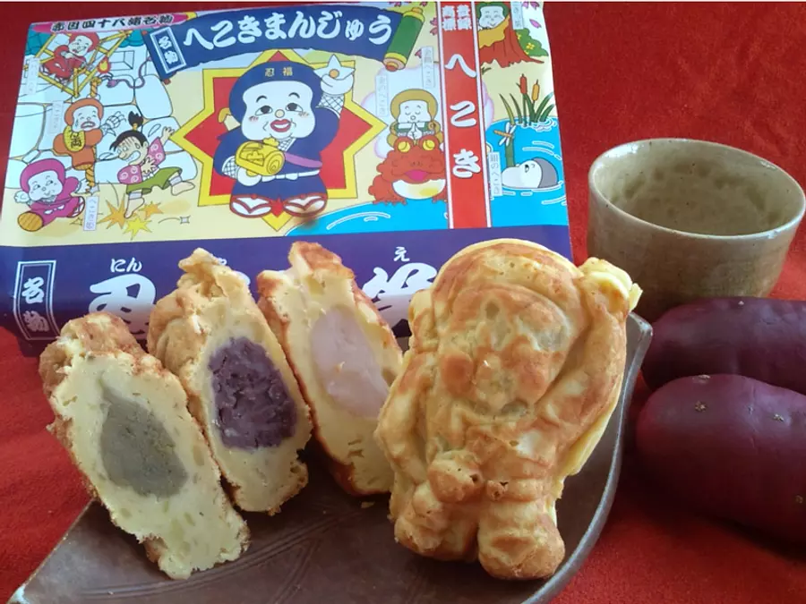 赤目四十八滝名物!忍者の形をした愛らしいまんじゅう「へこきまんじゅう」