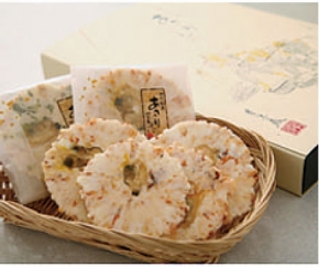 三河湾の恵みを香ばしく「あさりせんべい」