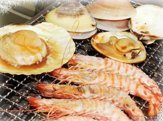 焼きはまぐり 浜茶屋 向島