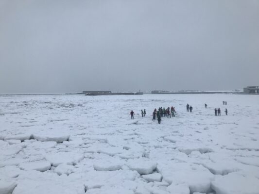 流氷ウォーク
