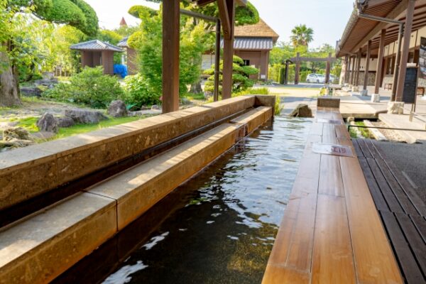 日当山西郷どん村の足湯