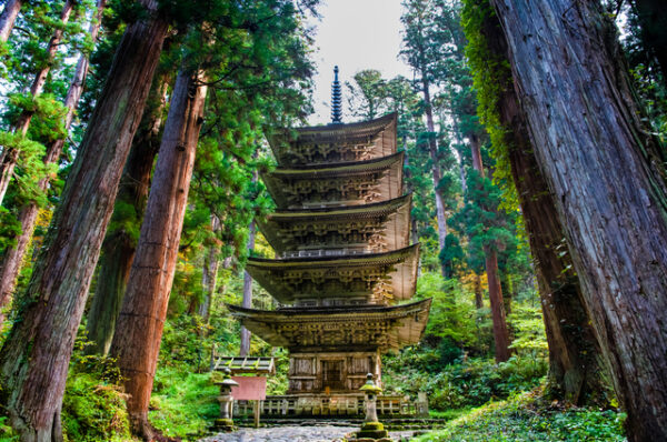 羽黒山　五重塔