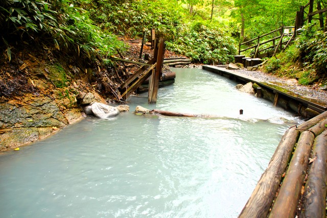登別温泉 大湯沼川天然足湯