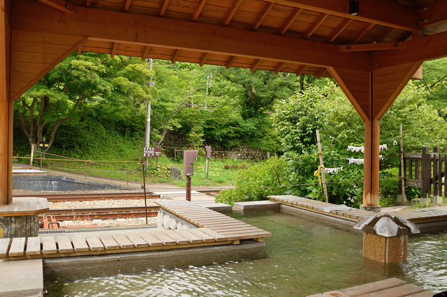 湯野上温泉駅足湯