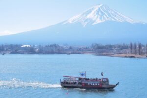 河口湖遊覧船天晴