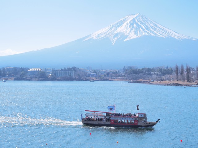 河口湖遊覧船天晴